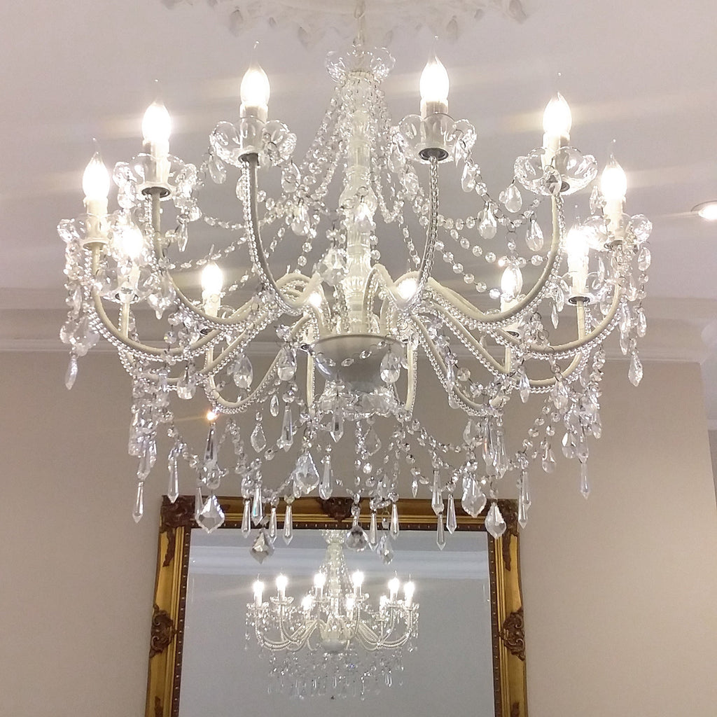 Cassie Chandelier 12 Light - Glass Crystals