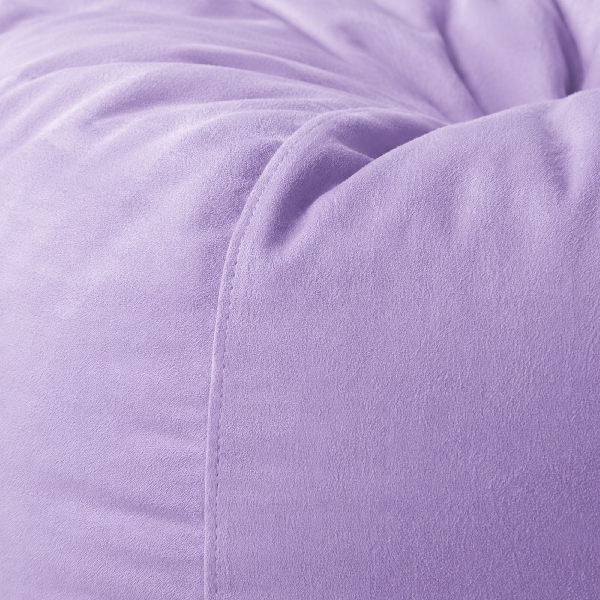 Pierre Faux Fur Bean Bag Chair in Lilac - Plush Comfort & Style