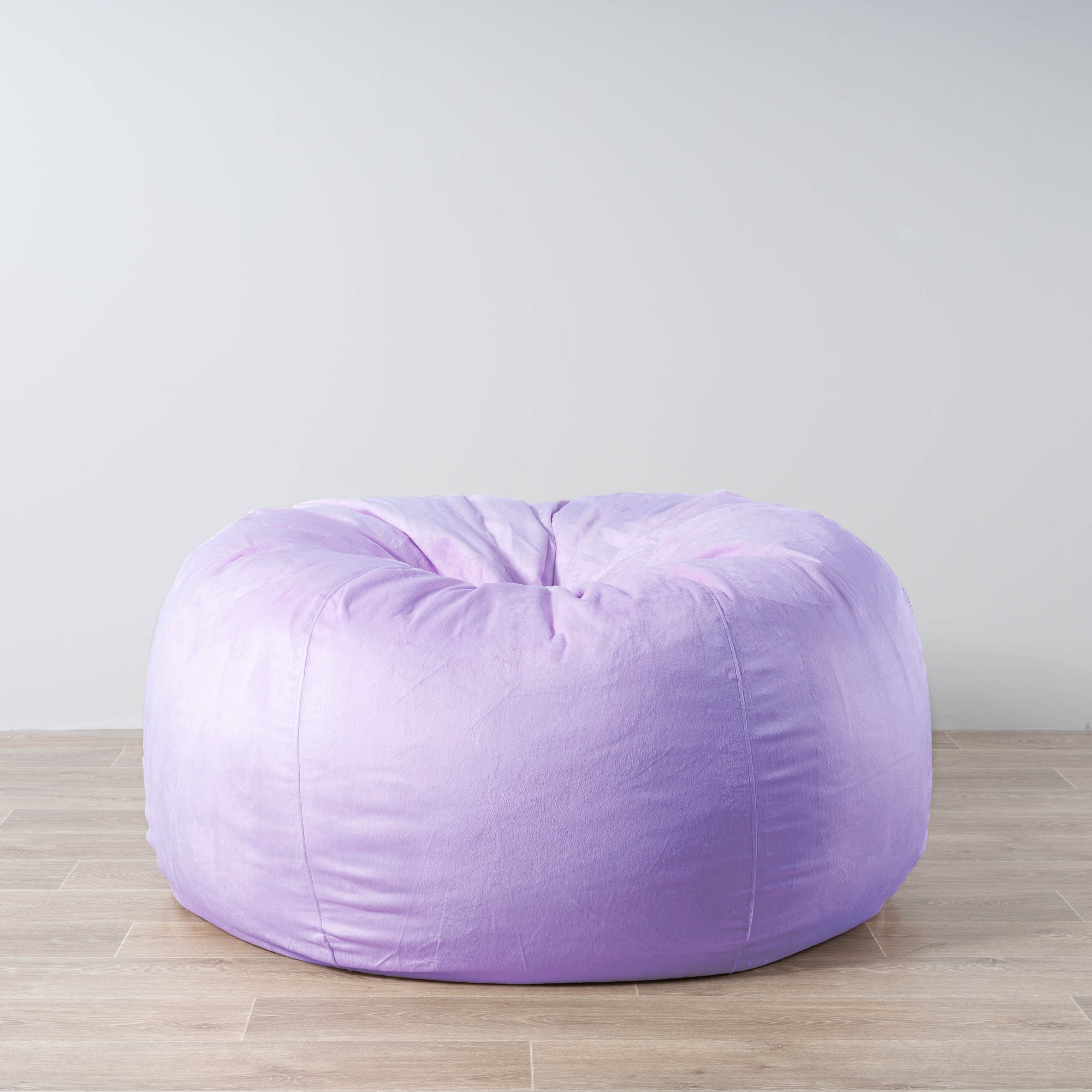 Pierre Faux Fur Bean Bag Chair in Lilac - Plush Comfort & Style