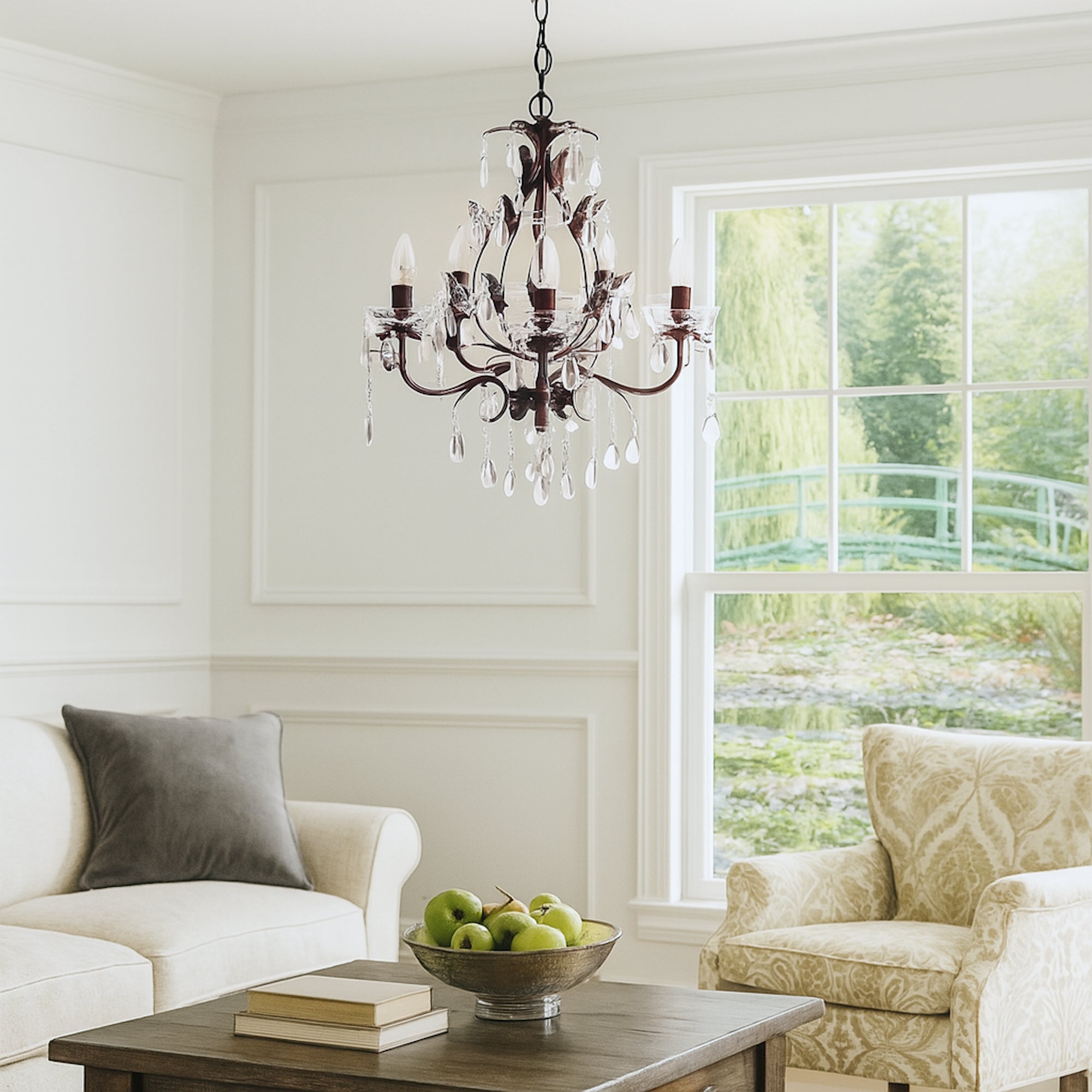 Celine 5-Light Vintage-Inspired Chandelier - Elegant Home Lighting