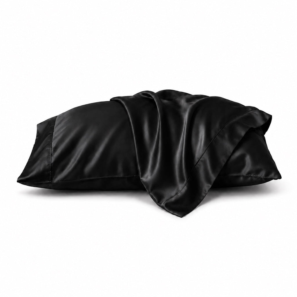 Luxurious Black Bamboo Pillowcase Set - Silky Soft & Hypoallergenic