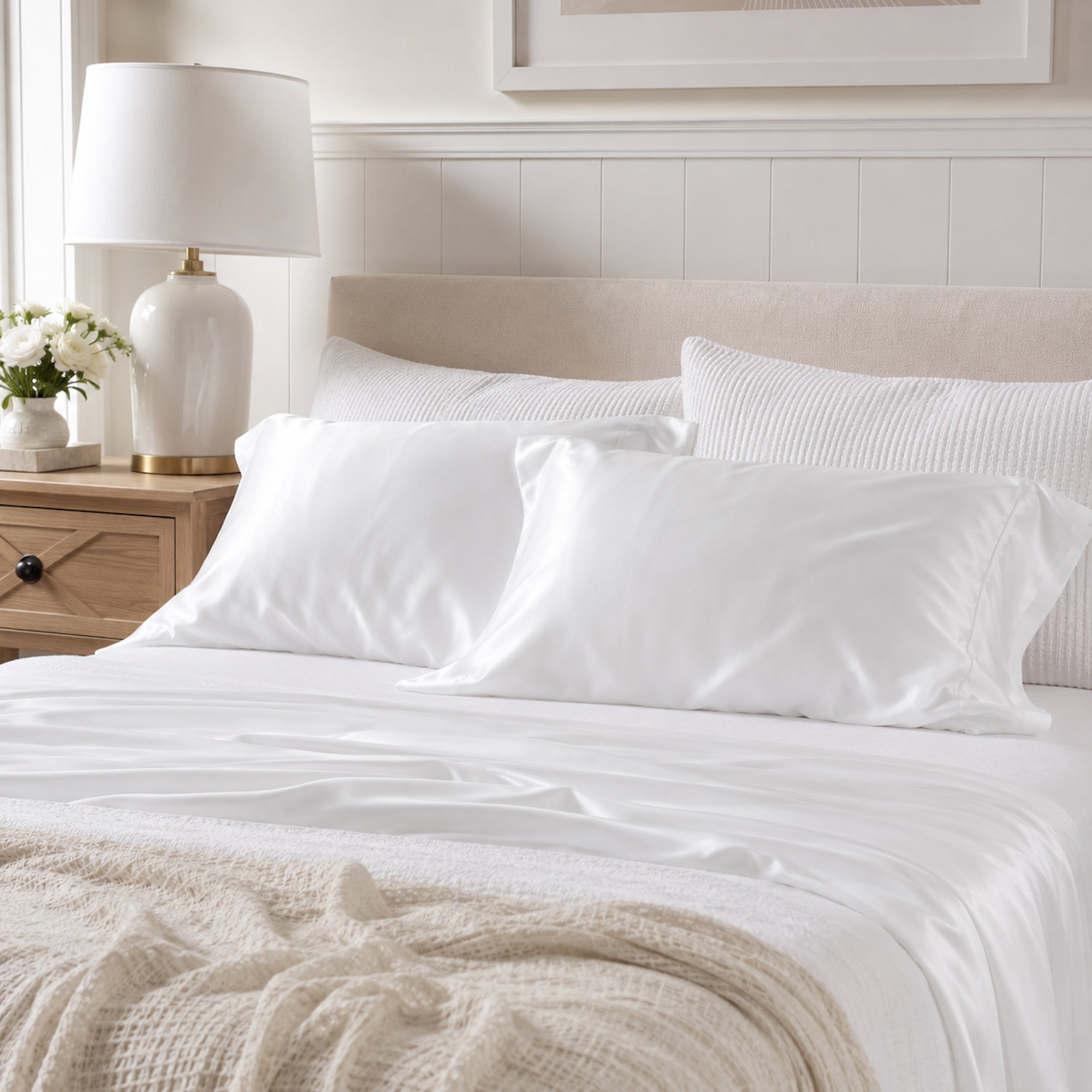 Premium Silky Soft Bamboo Pillowcase Set - Luxurious Comfort