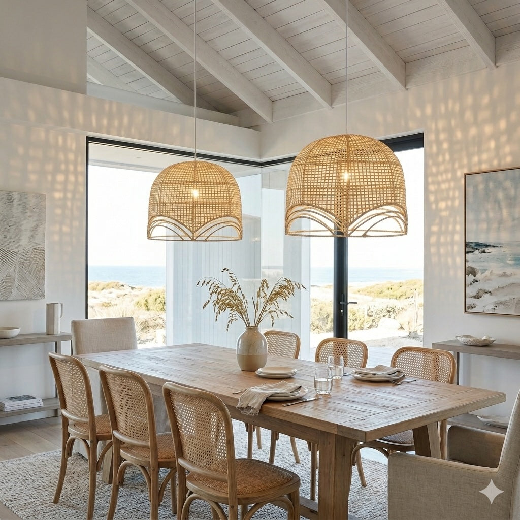 Melrose Rattan Pendant Light - Natural