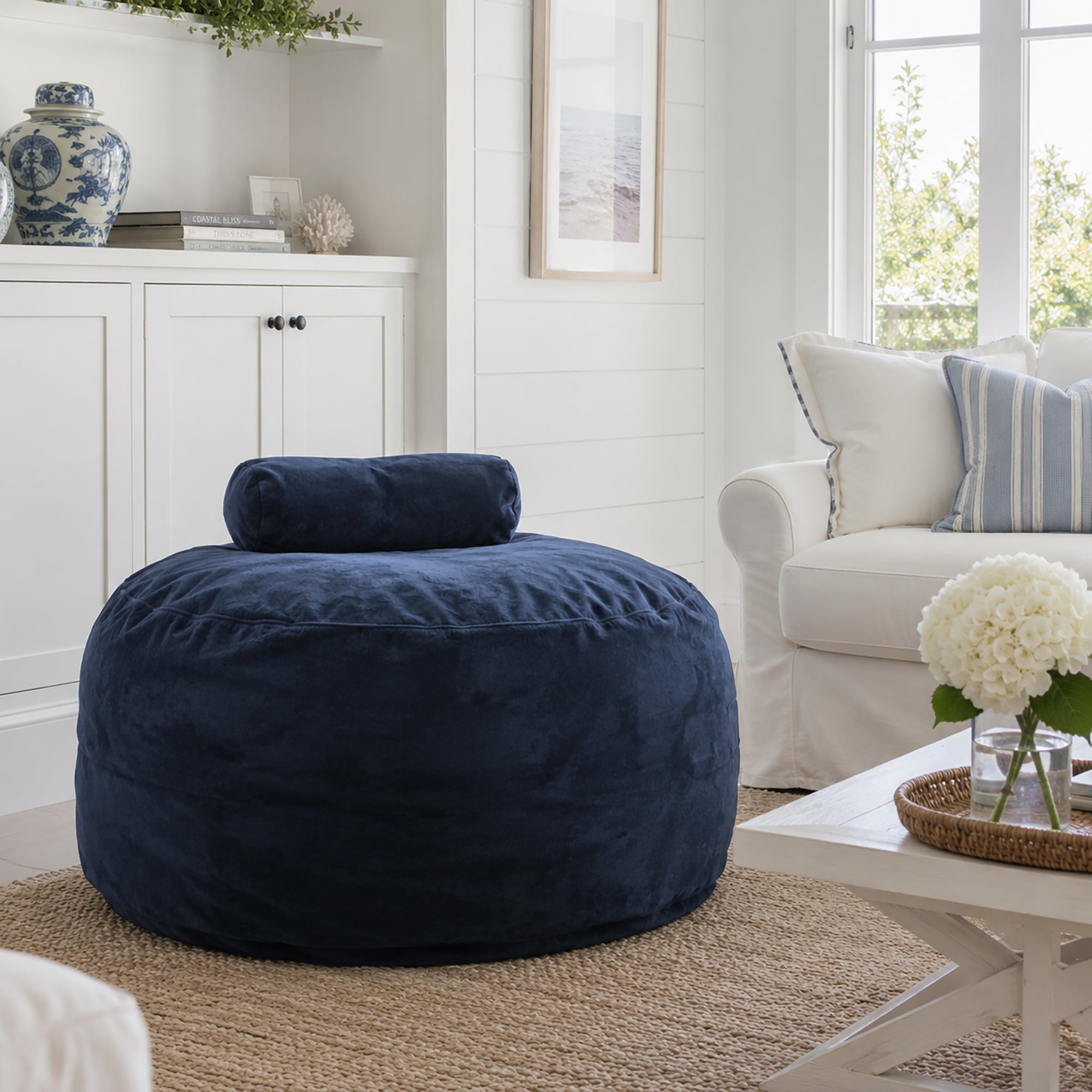 DreamPod Classic Navy Bean Bag - Ultimate Comfort & Support