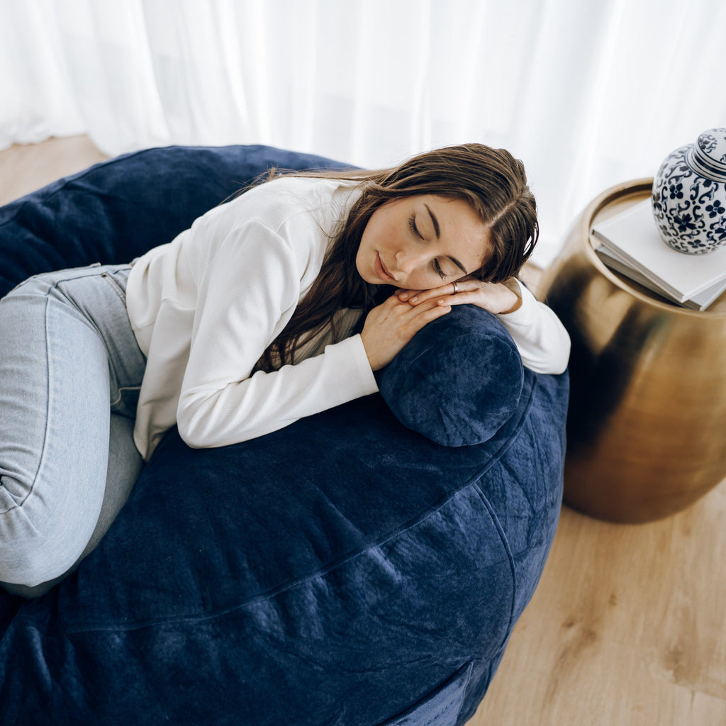 DreamPod Classic Navy Bean Bag - Ultimate Comfort & Support