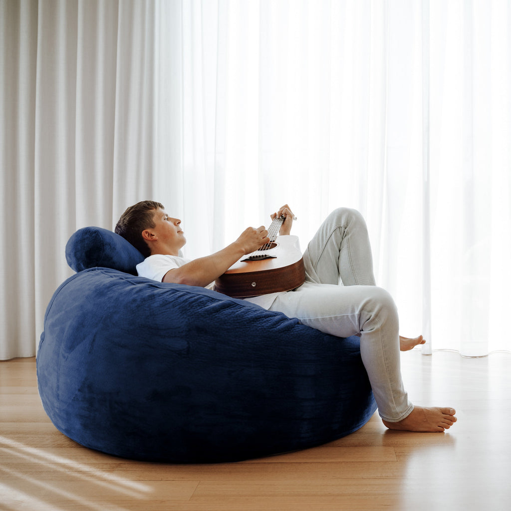 DreamPod Classic Navy Bean Bag - Ultimate Comfort & Support