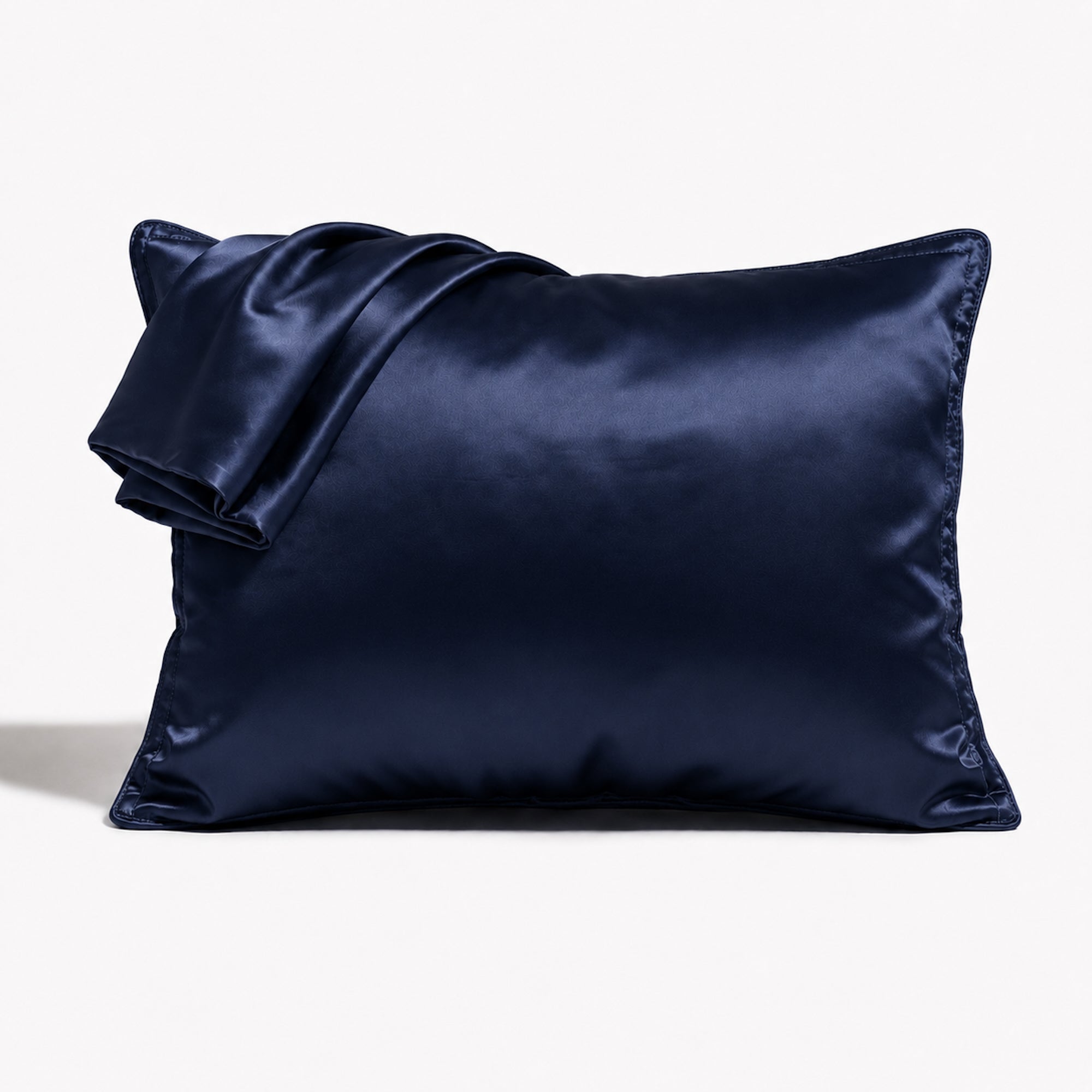 Luxurious Navy Blue Satin Pillowcase Set - Twin Pack
