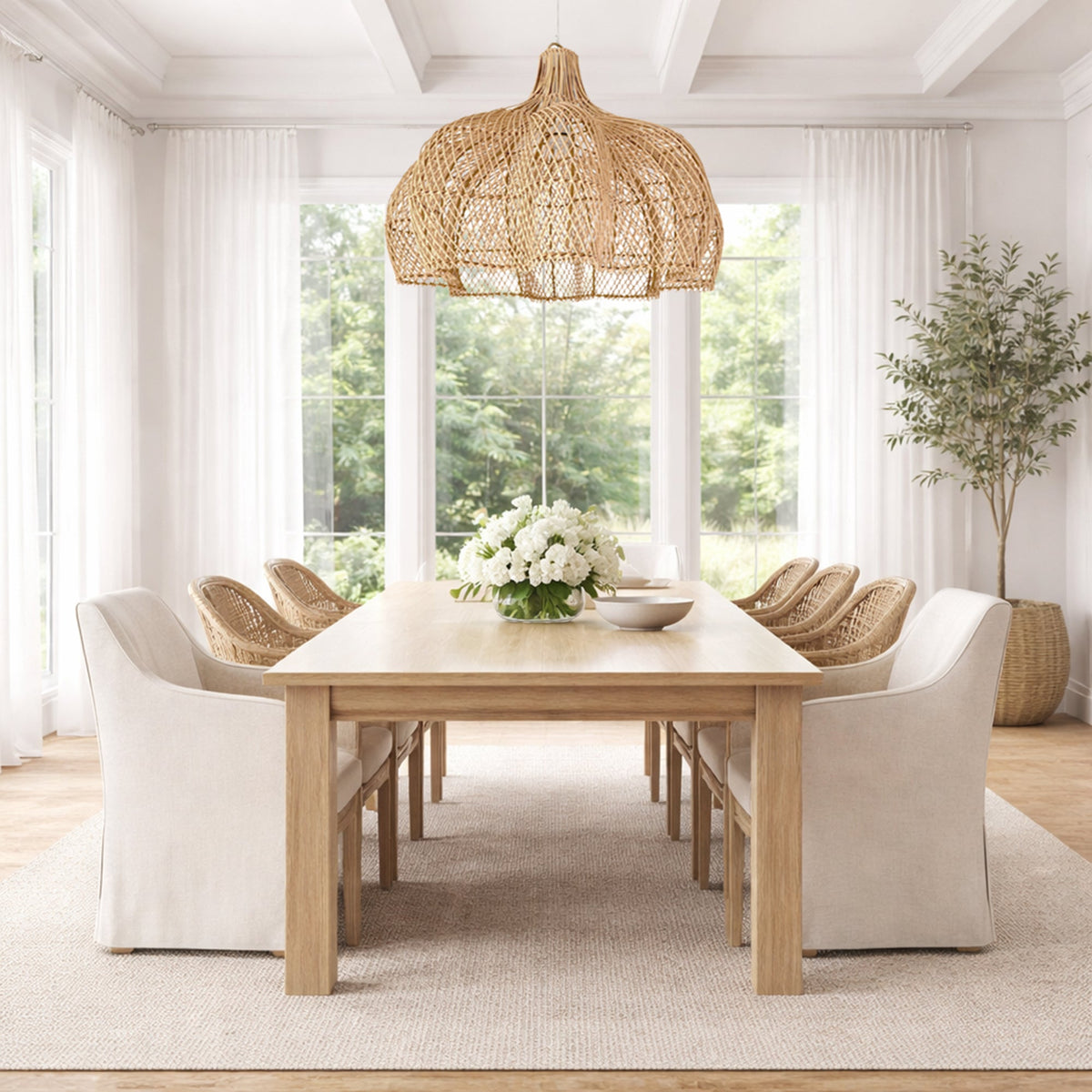 Noosa Rattan Pendant Light - Natural