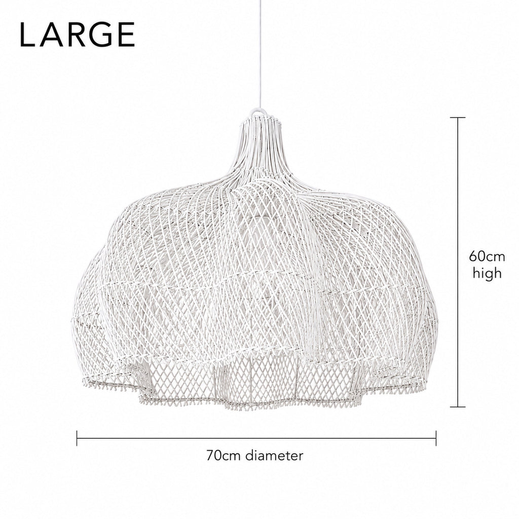 Noosa Rattan Pendant Light - White