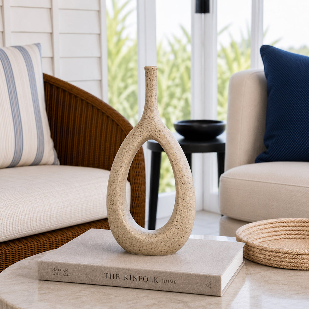 Elegant Orchid Ceramic Vase - Modern Home Décor Accent