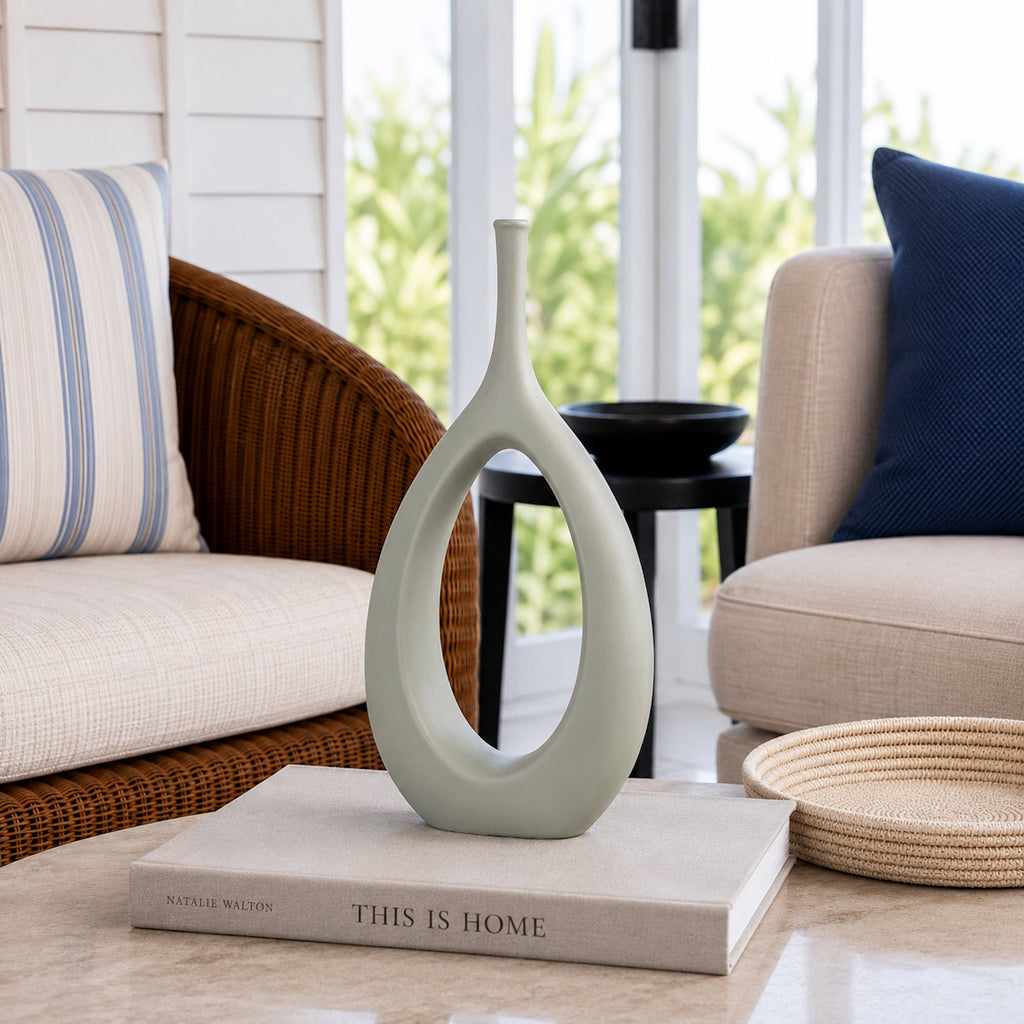 Elegant Orchid Ceramic Vase - Modern Home Décor Accent