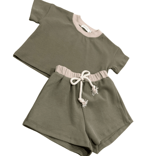 Papitō Dusty Sage Green Baby Top - Soft Comfort & Style