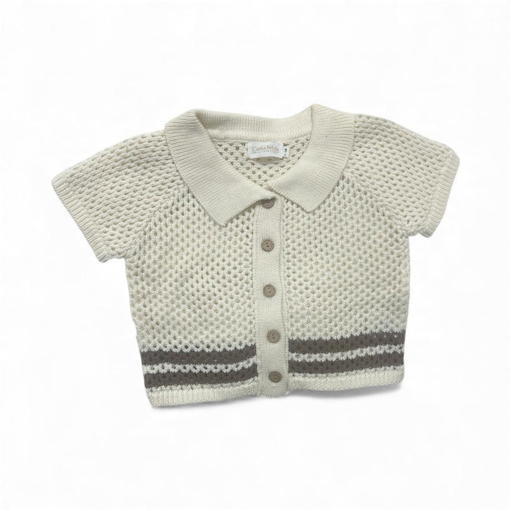 Eco-Friendly Swim Essentials Top for Babies - Dusty Blanco