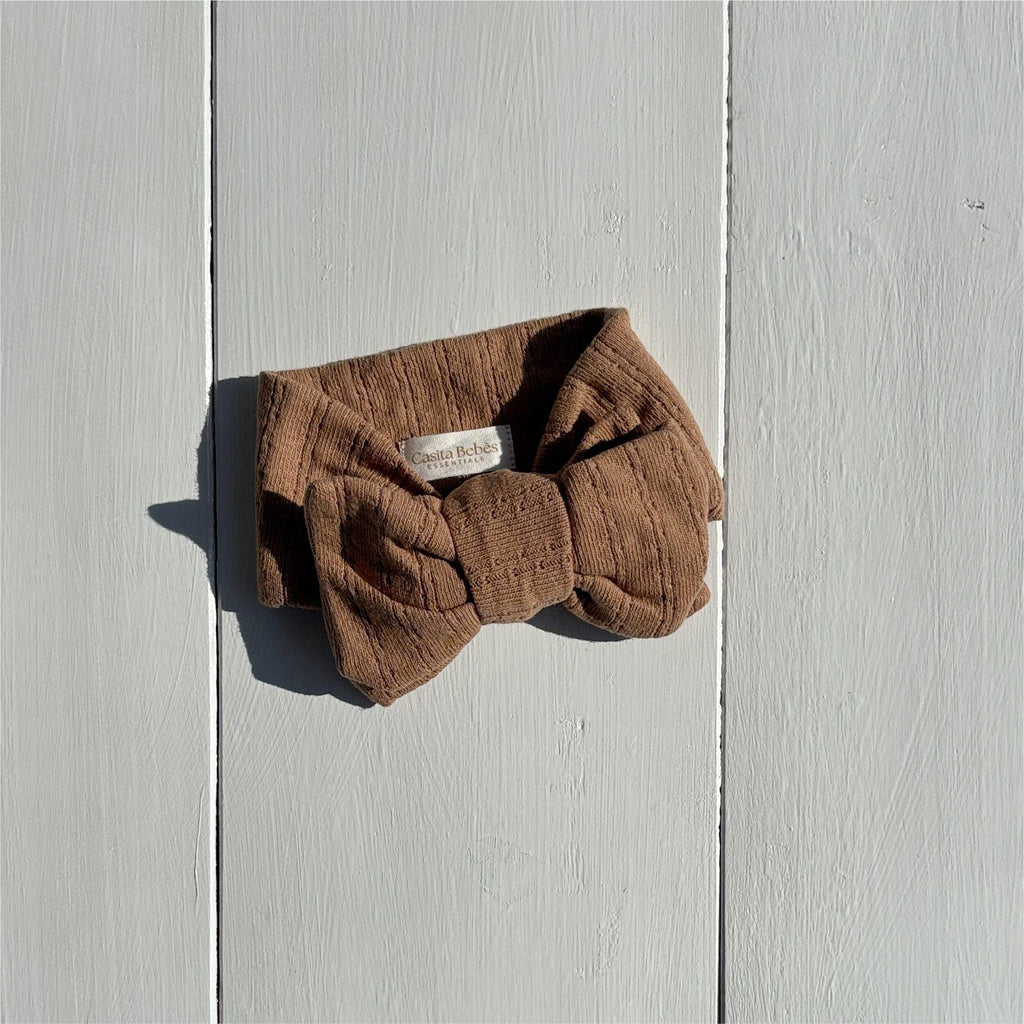 Essentīals Linen Bow Dust Brown