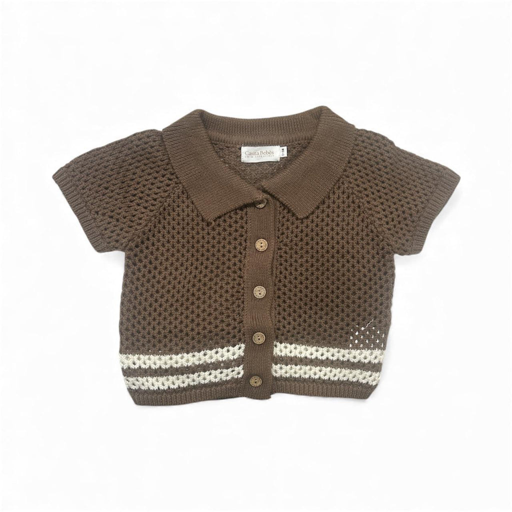 Eco-Friendly Swim Essentials Top in Dusty Brown for Toddlers