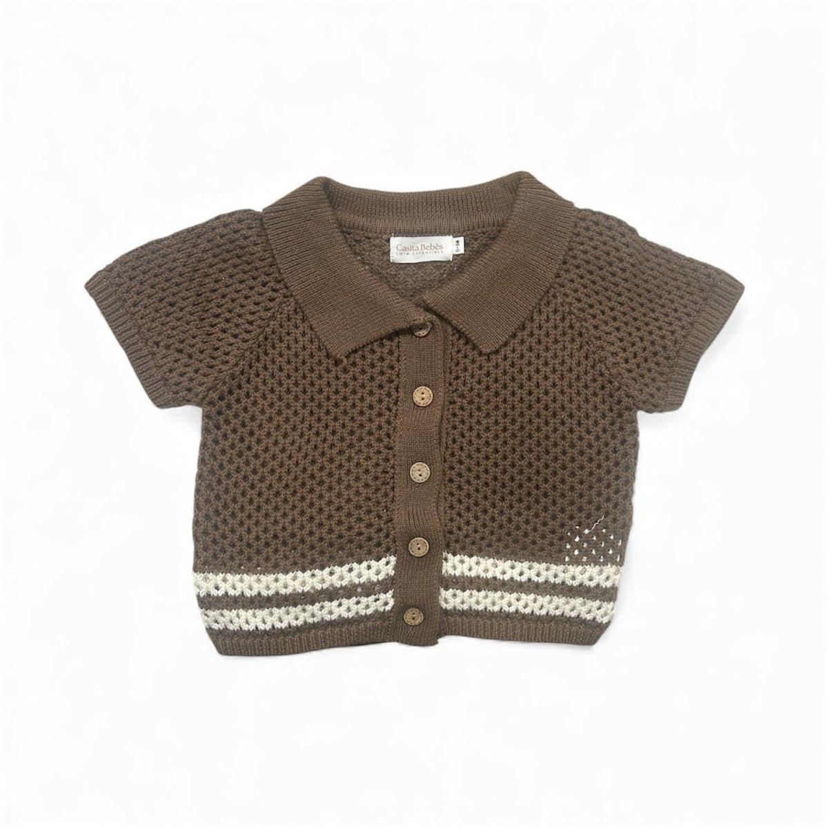 Eco-Friendly Swim Essentials Top in Dusty Brown for Toddlers