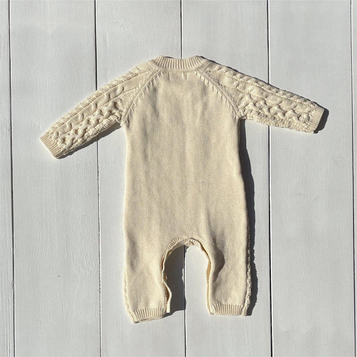 Essentīals Cozy Cotton Cable Romper for Infants