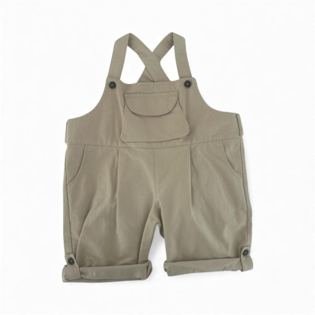 Eco-Friendly Papitō Ompa Lompa Beige Overalls for Toddlers