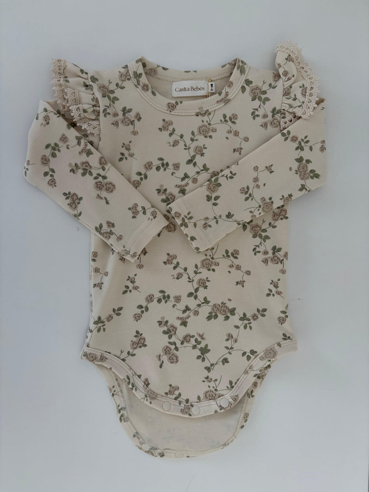 Mamīta Celina Floral Baby Bodysuit - Cozy & Breathable Cotton
