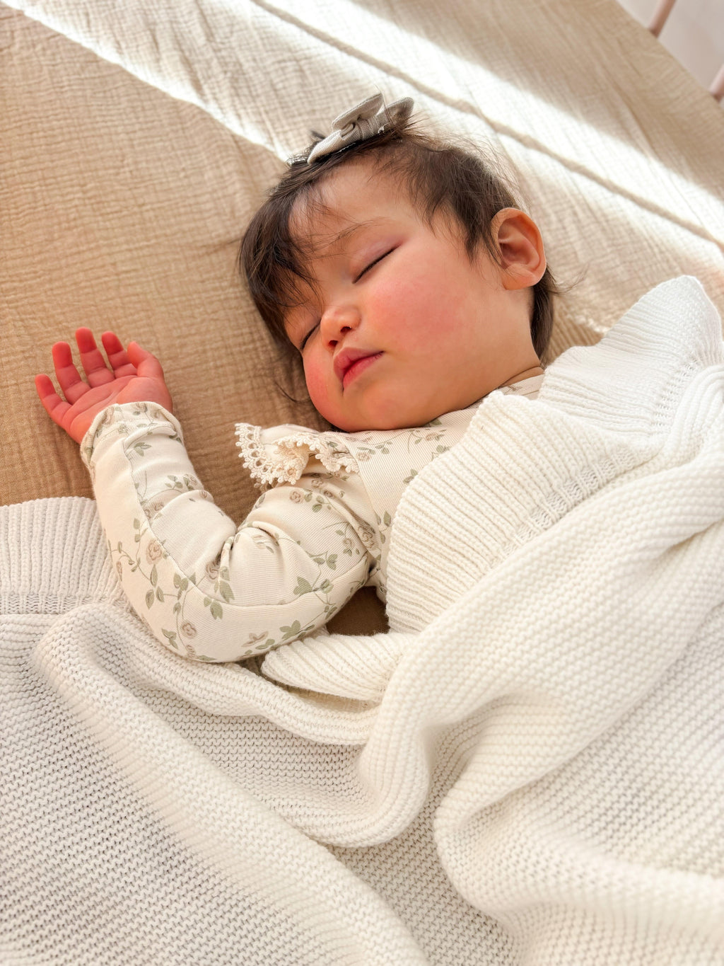 Essentīals Premium 100% Cotton Cot Sheet for Baby's Comfort