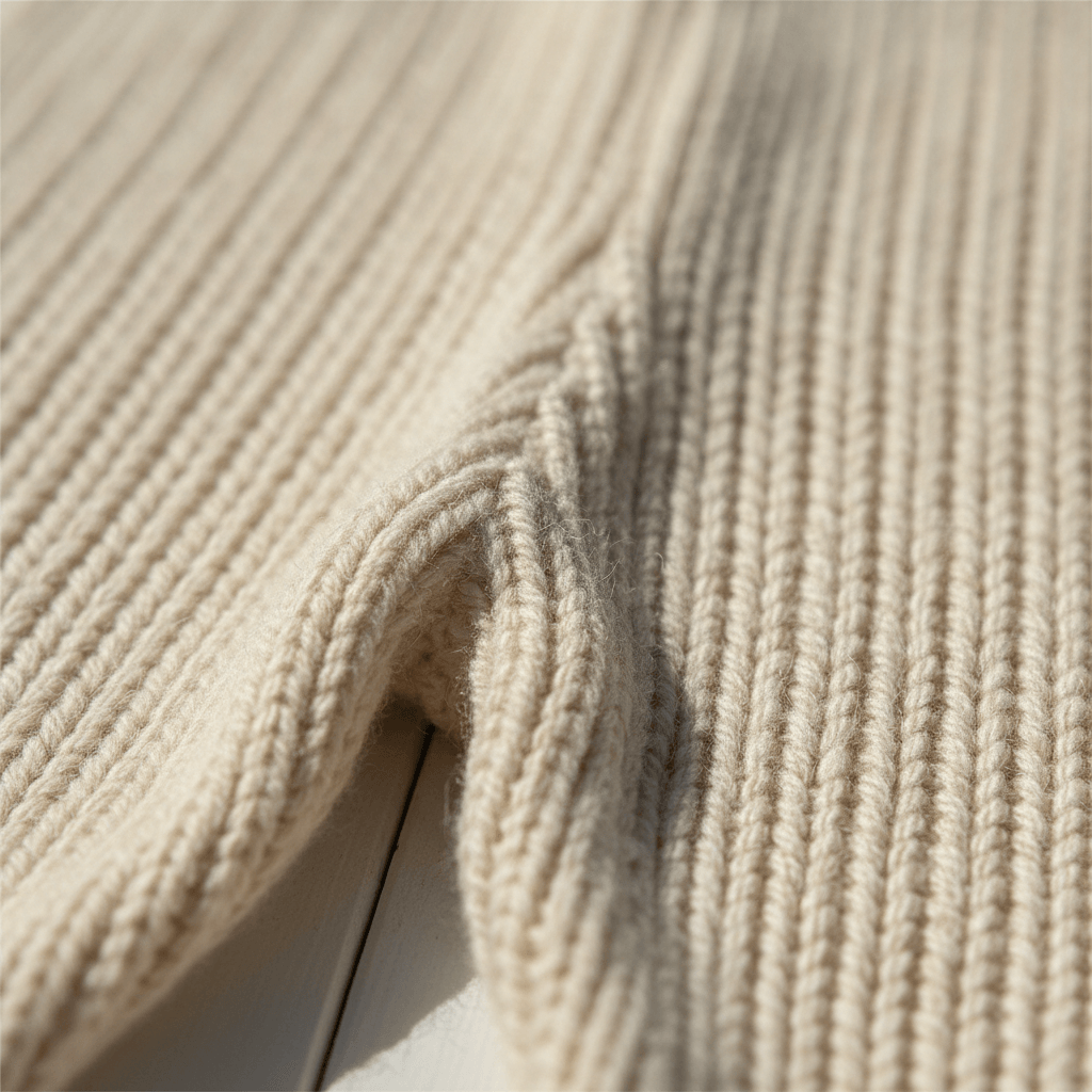 Mamīta Organic Cotton Chunky Flared Pants for Babies - Beige