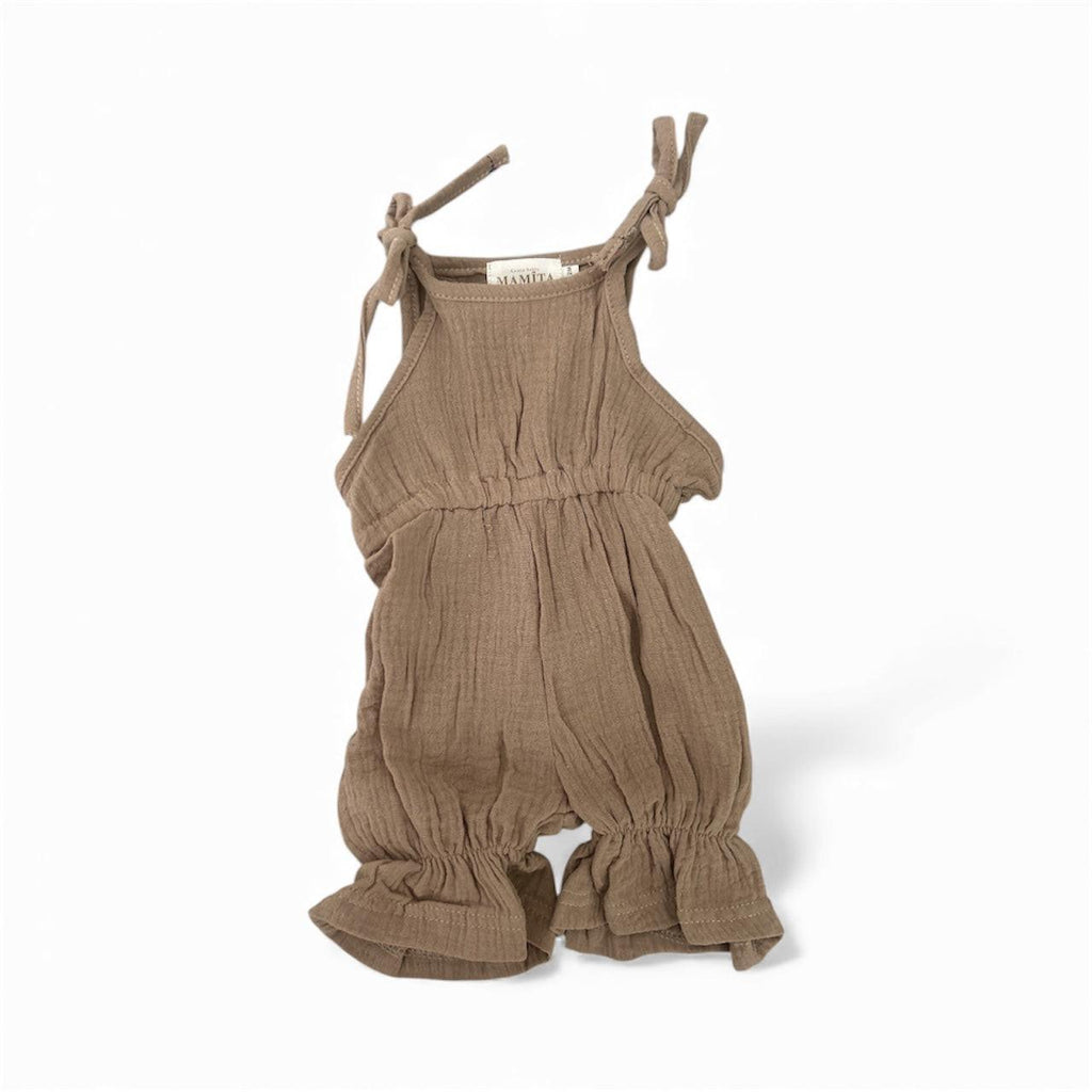 Mamīta Khaki Jumpsuit for Stylish Comfort - Eco-Friendly Design