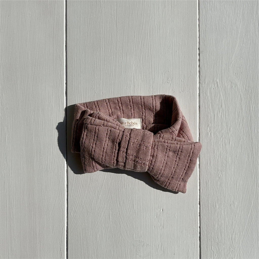 Essentīals Linen Bow Dusty Purple