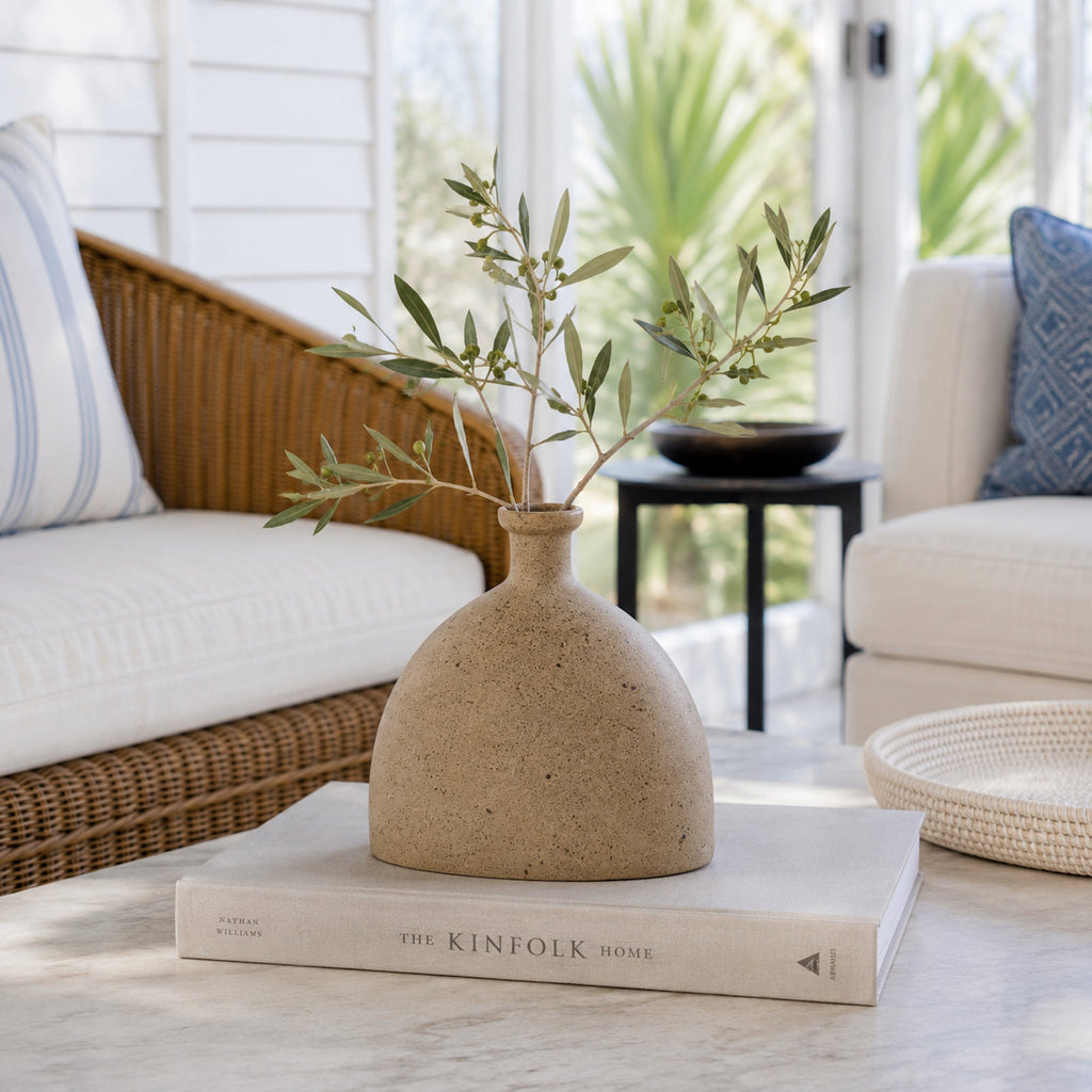Sophisticated Peony Ceramic Vase - Modern Home Décor Accent