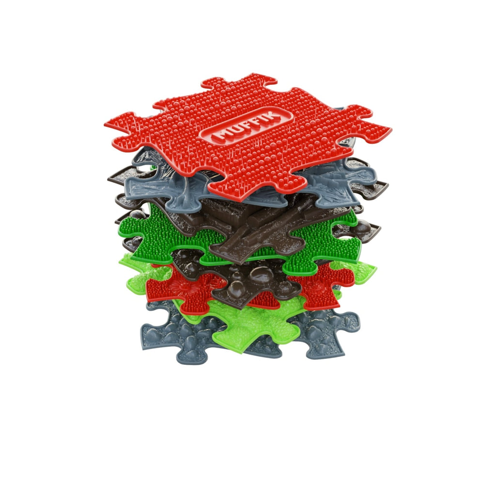 MUFFIK 8-Piece Textured Pet Puzzle Mats for Dogs & Cats