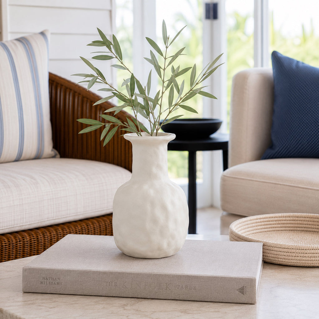 Petunia Modern Ceramic Vase | Elegant Home Décor Accent