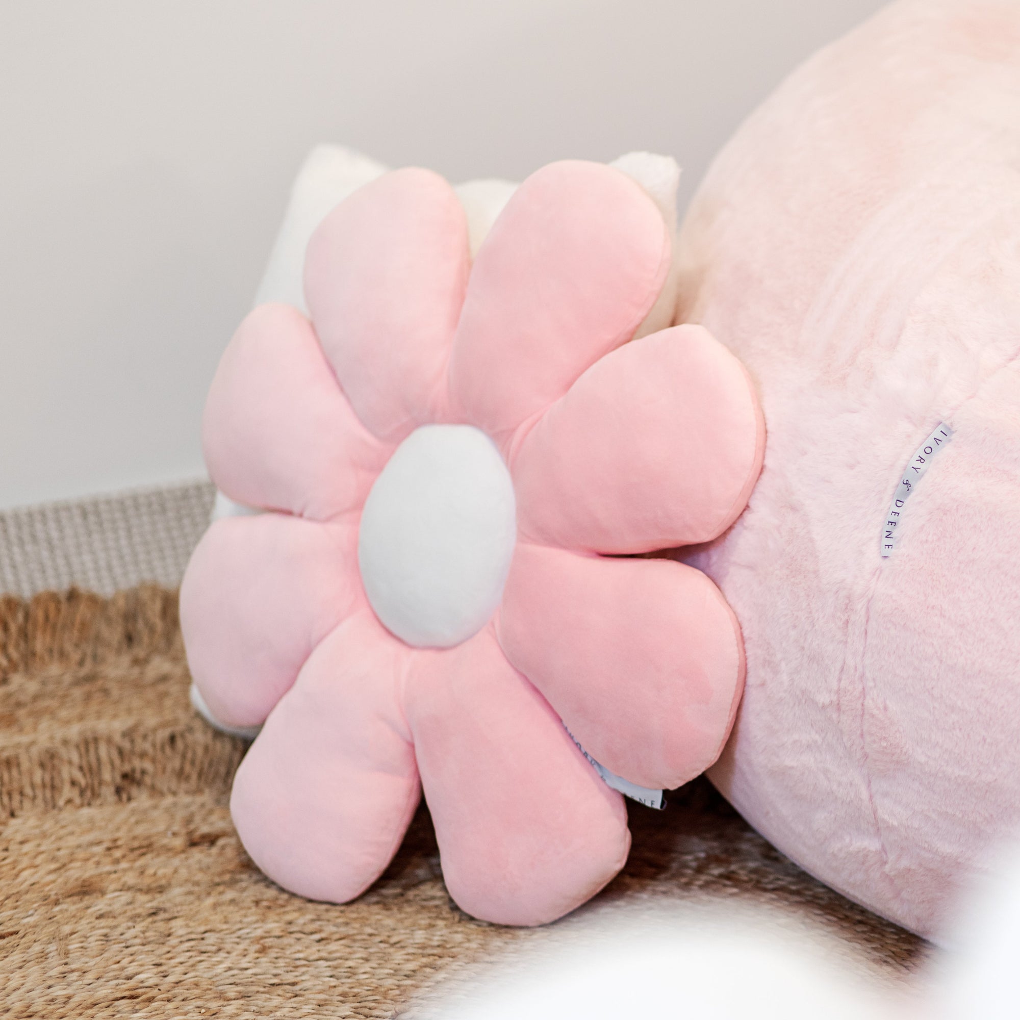 Charming Daisy Flower Cushion in Pretty Pink - Perfect for Kids
