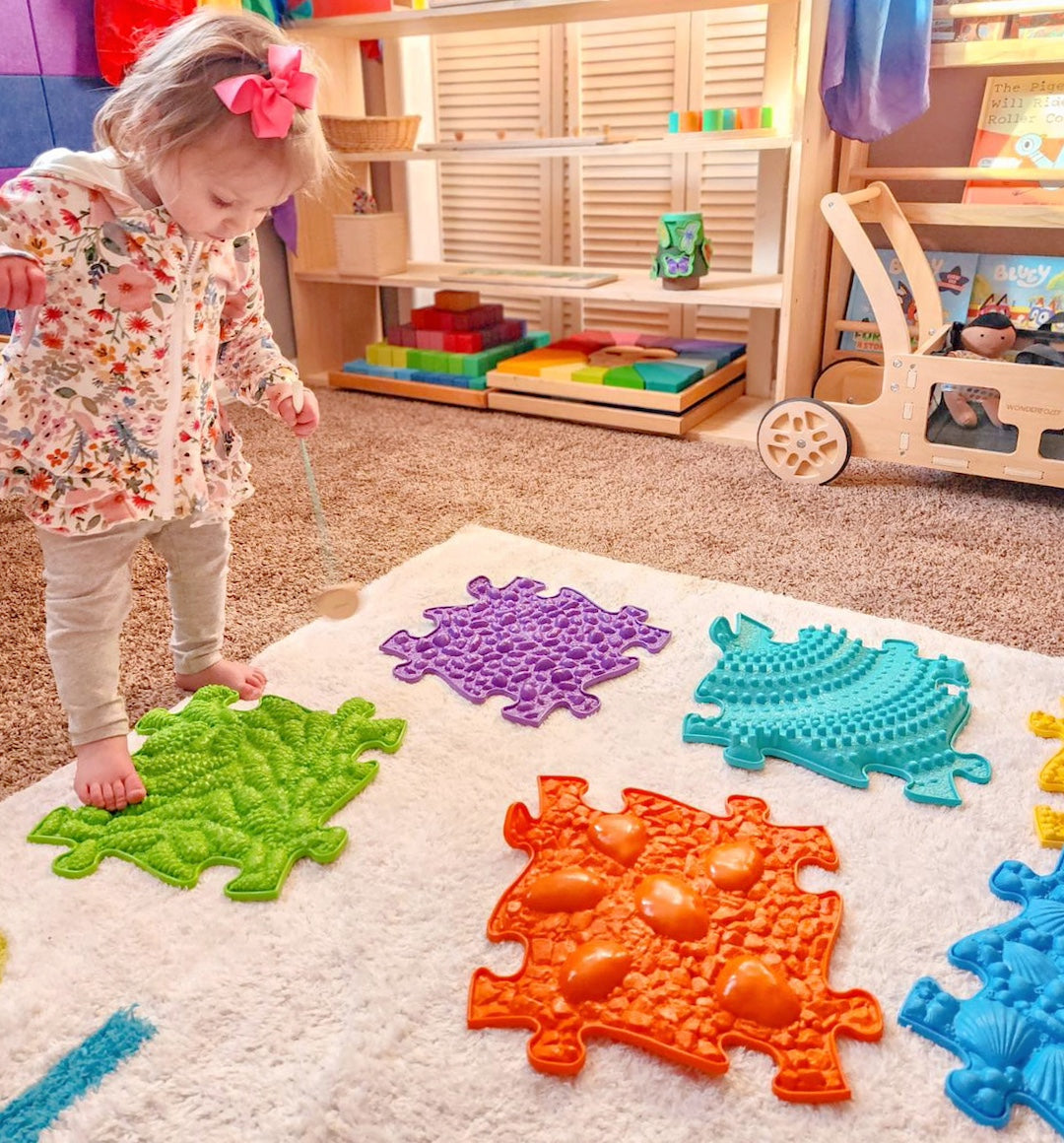Rainbow Tactile Floor mat Set
