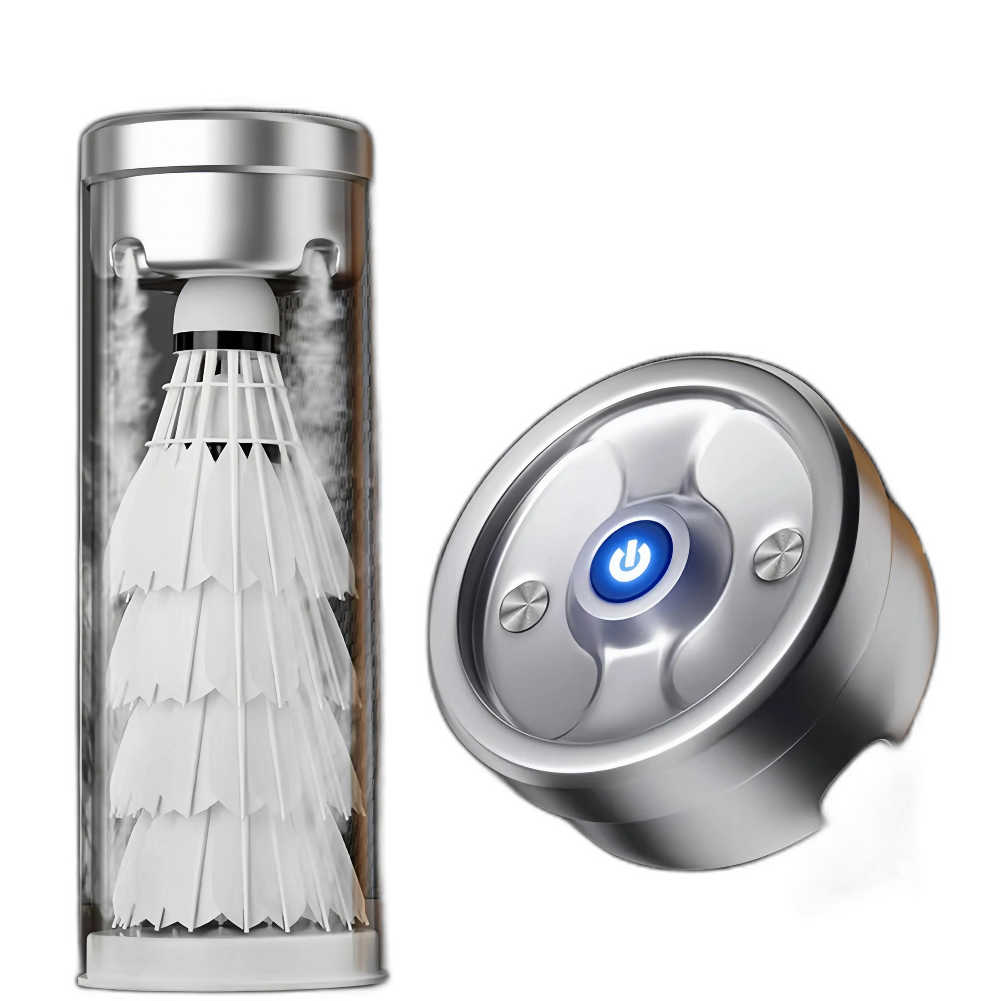 Portable Badminton Humidifier Case for Extended Shuttlecock Life