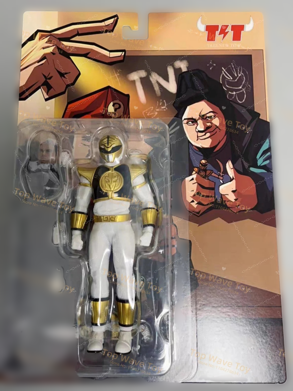 1/12 Mighty Green Ranger Action Figure | Movable Cloth Collectible