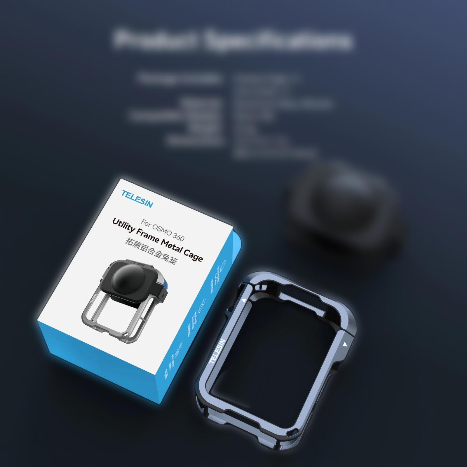 TELESIN Aluminum Alloy Cage for DJI OSMO 360 - Ultimate Protection