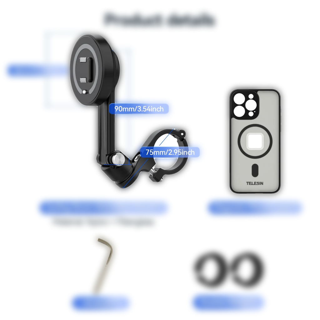 TELESIN 360° Rotating Phone Holder for Bikes & Motorcycles - Capture Every Ride