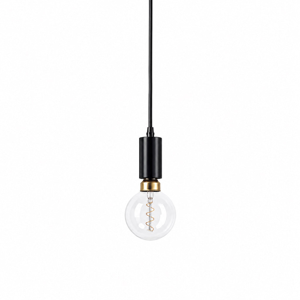 Riley Matt Black Pendant Light - Industrial Chic & Adjustable