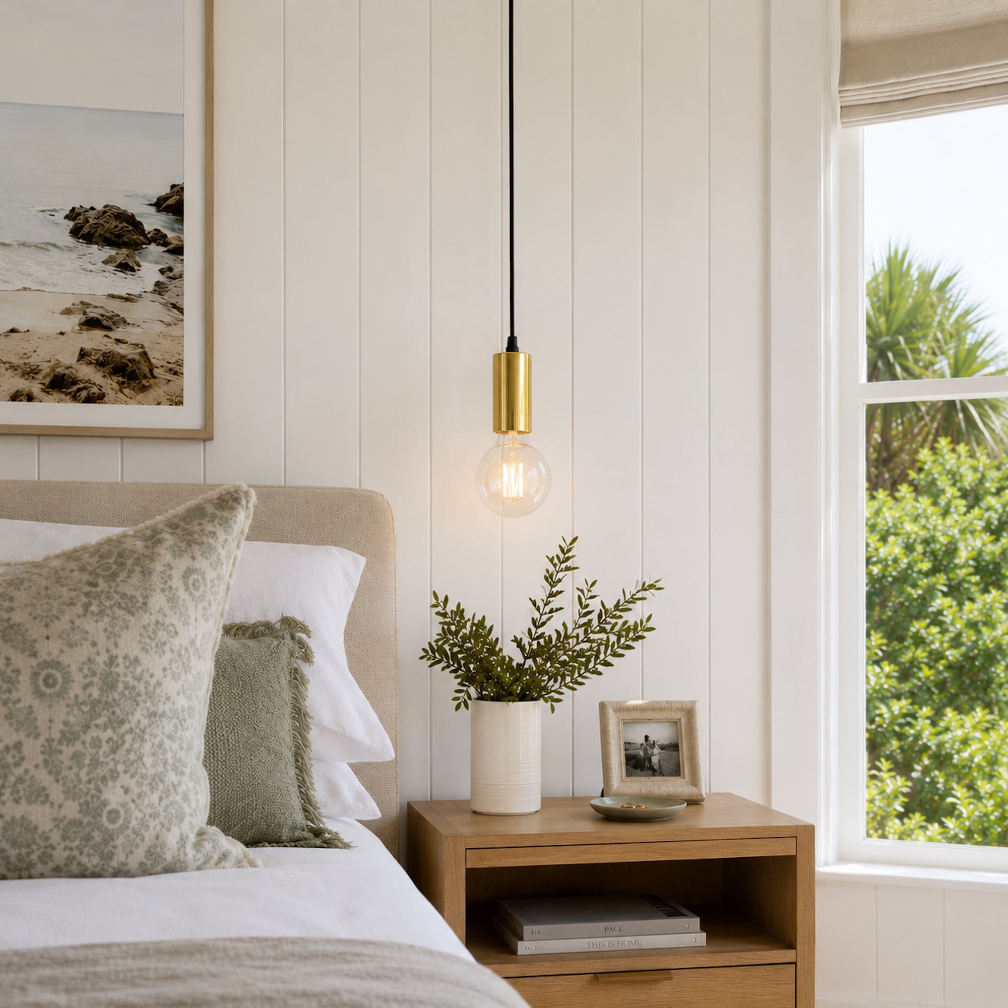 Riley Gold Pendant Light - Modern Industrial Elegance