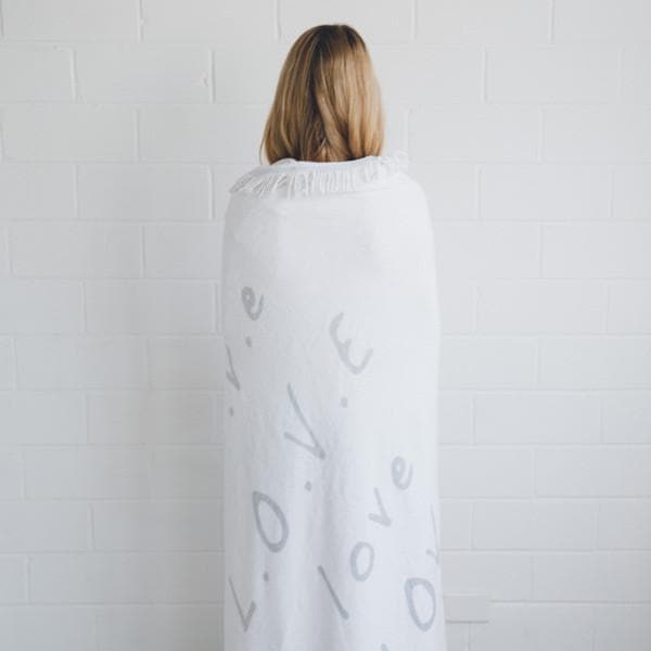 Luxury Round Beach Towel & Picnic Blanket - Love Always