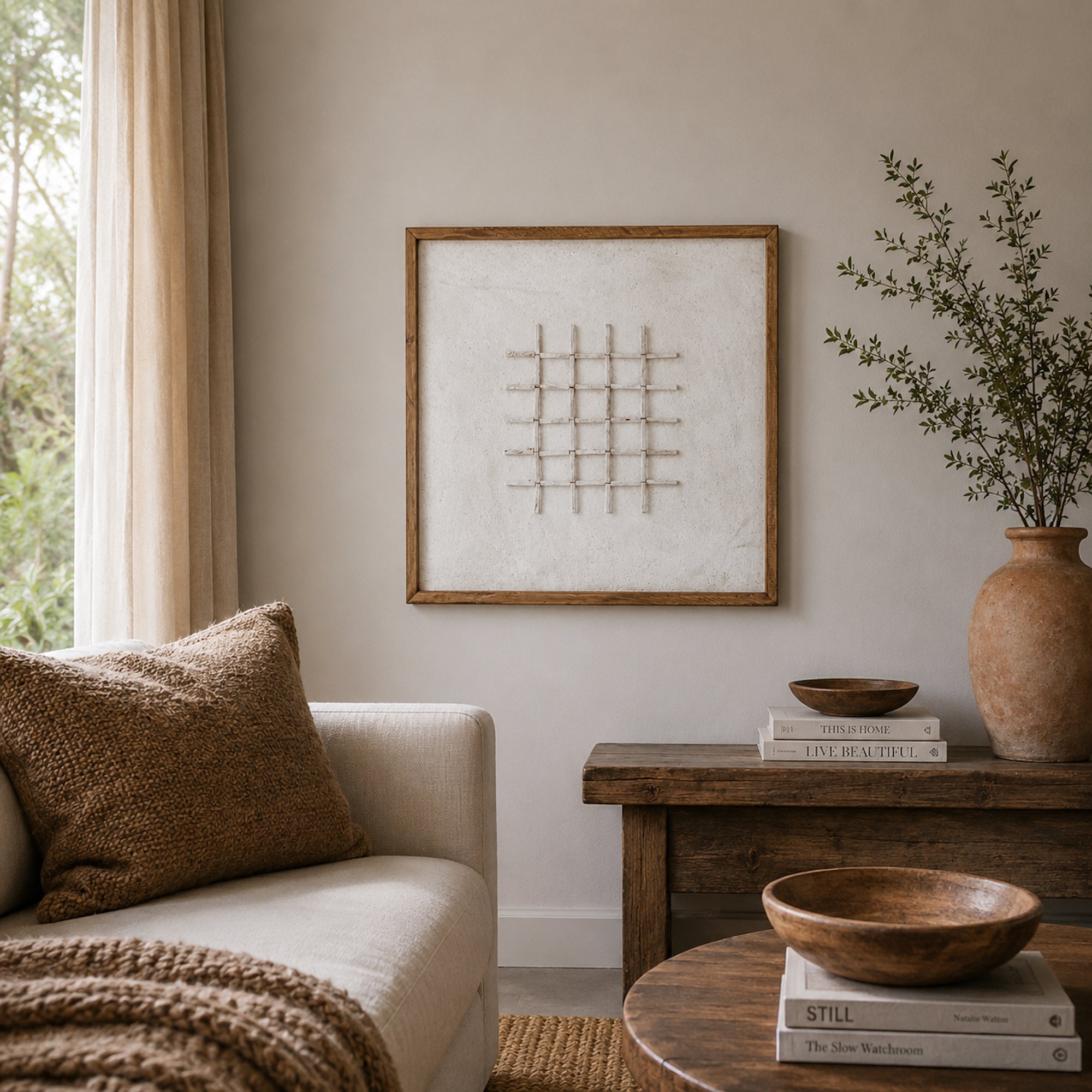 Rustic Reverie Eco-Friendly Wall Art - Unique Ready to Hang Design