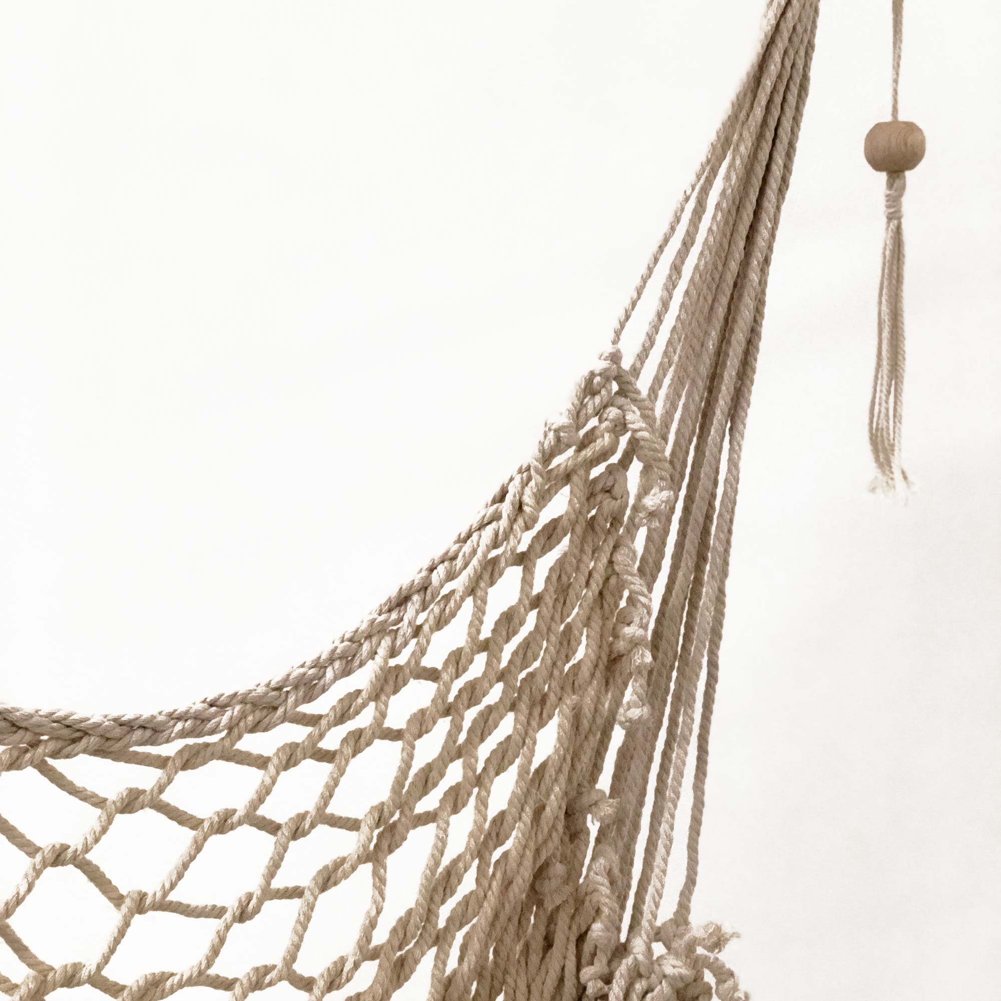 Salvador Macrame Hammock Chair - Elegant Natural Hanging Seat