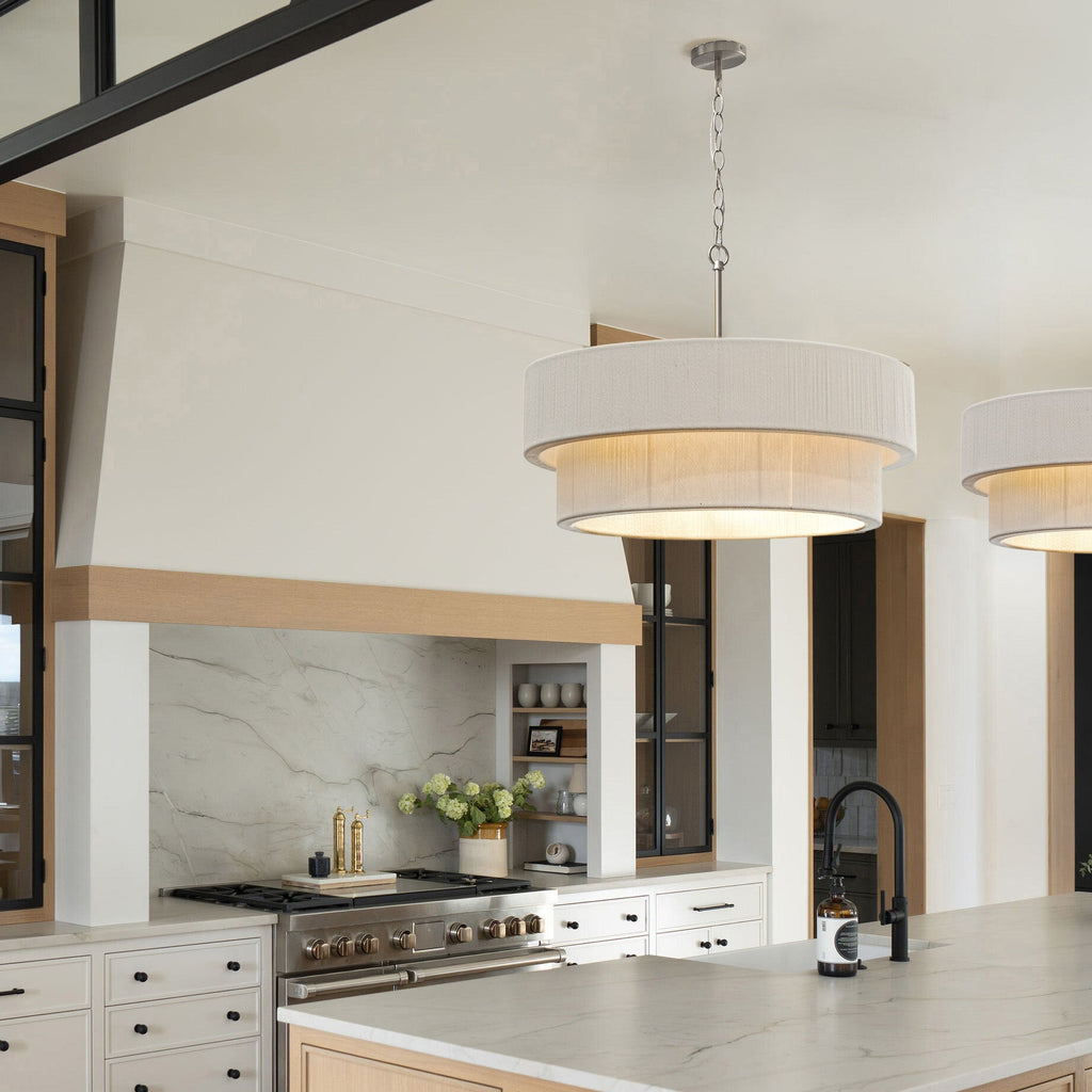 Sorrento Double Tiered Rope Chandelier - Modern Coastal Elegance