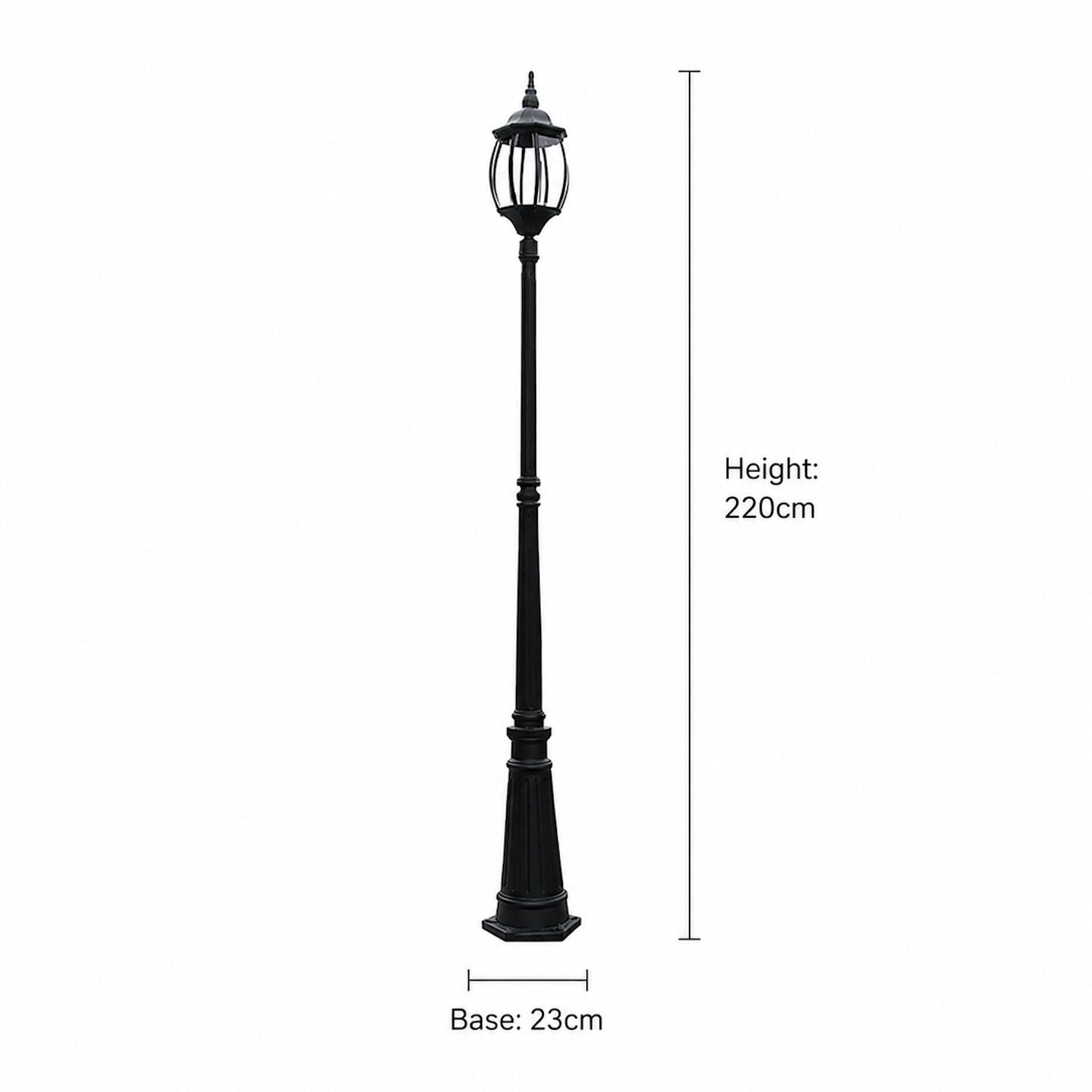 Elegant Victorian Garden Lamp Post - Classic Outdoor Lighting