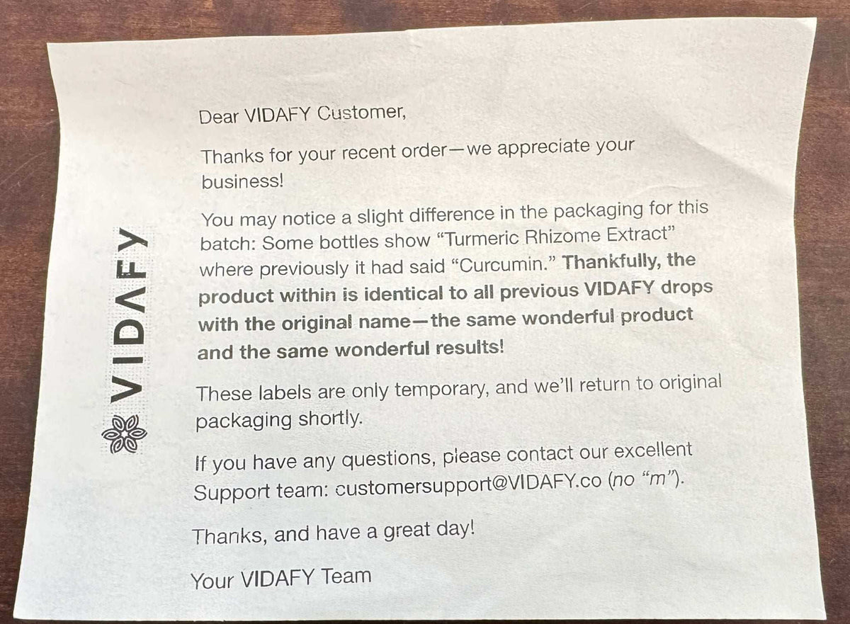 Vidafy Australia TURMERIC PLUS with BioMS 15ml
