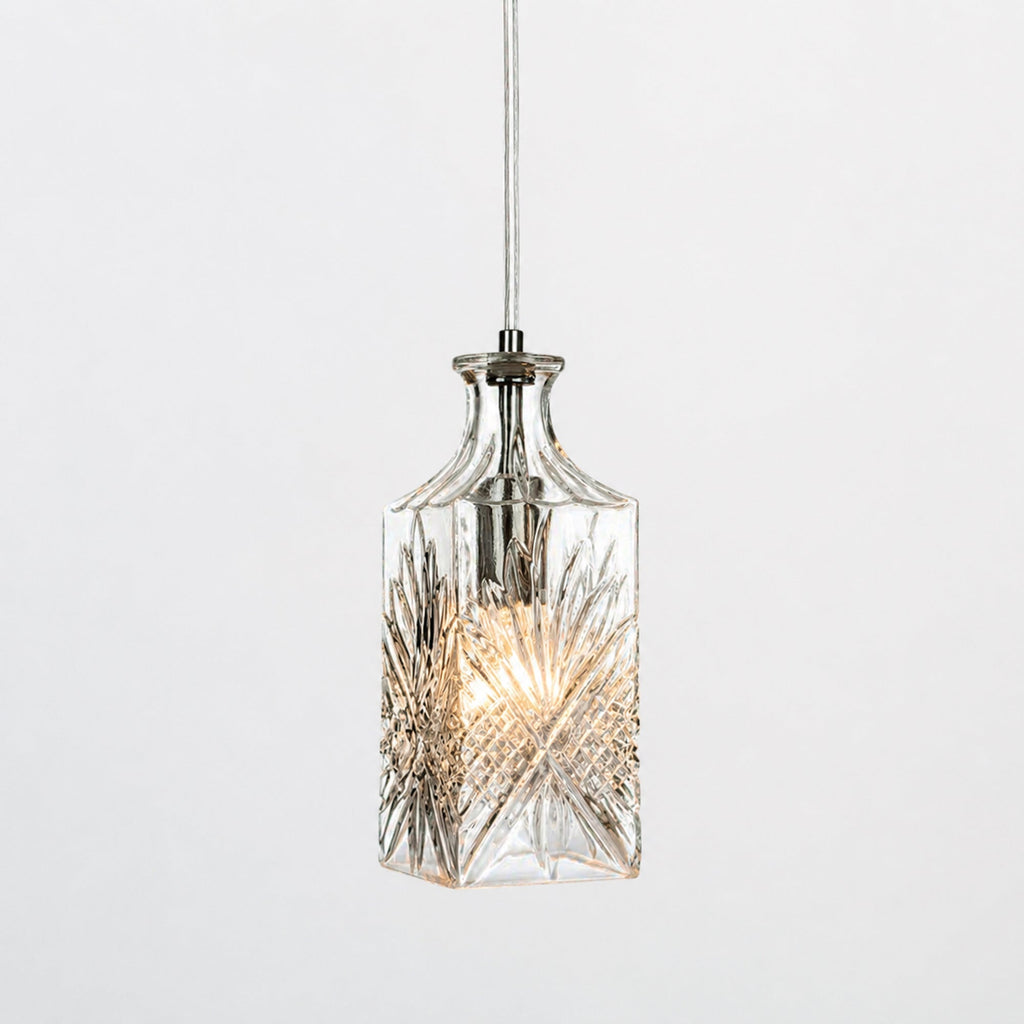 Elegant Whisky Decanter Pendant Light for Timeless Ambiance