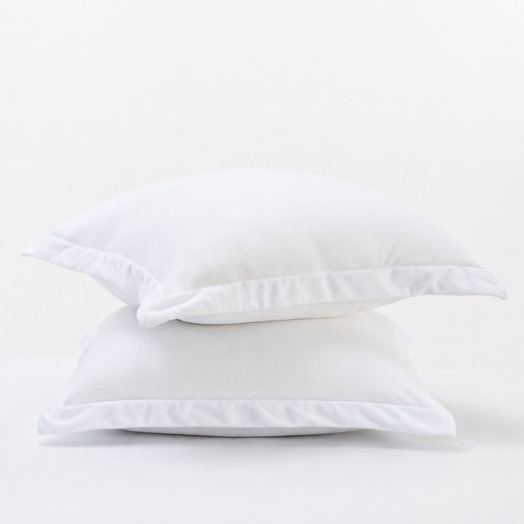 Luxurious Ivory Velvet Fur European Pillowcase Set | Soft & Stylish