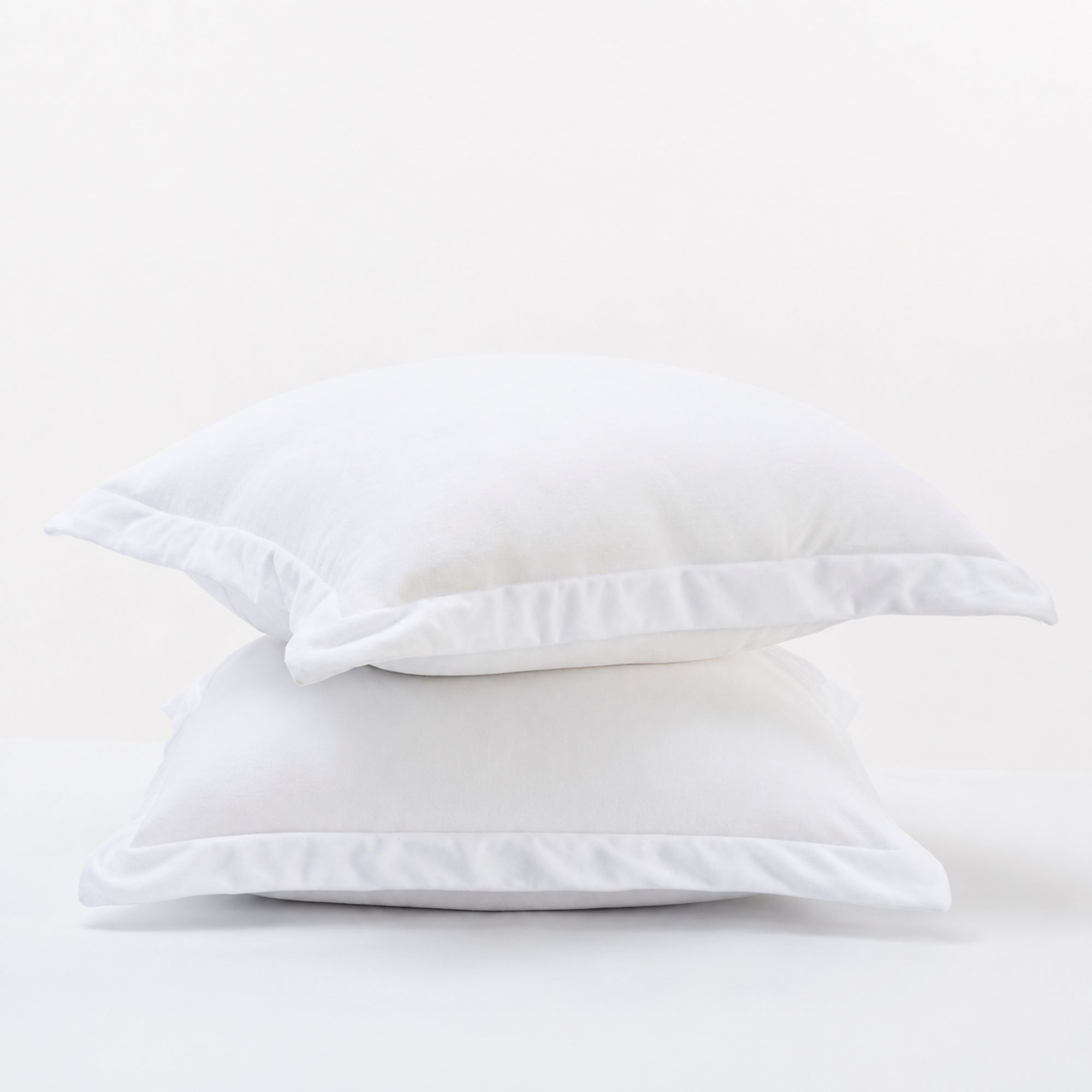 Luxurious Ivory Velvet Fur European Pillowcase Set | Soft & Stylish