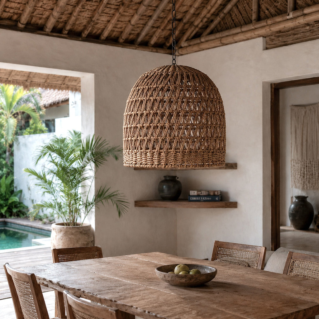 Milford Natural Rope Pendant Light - Coastal & Bohemian Style
