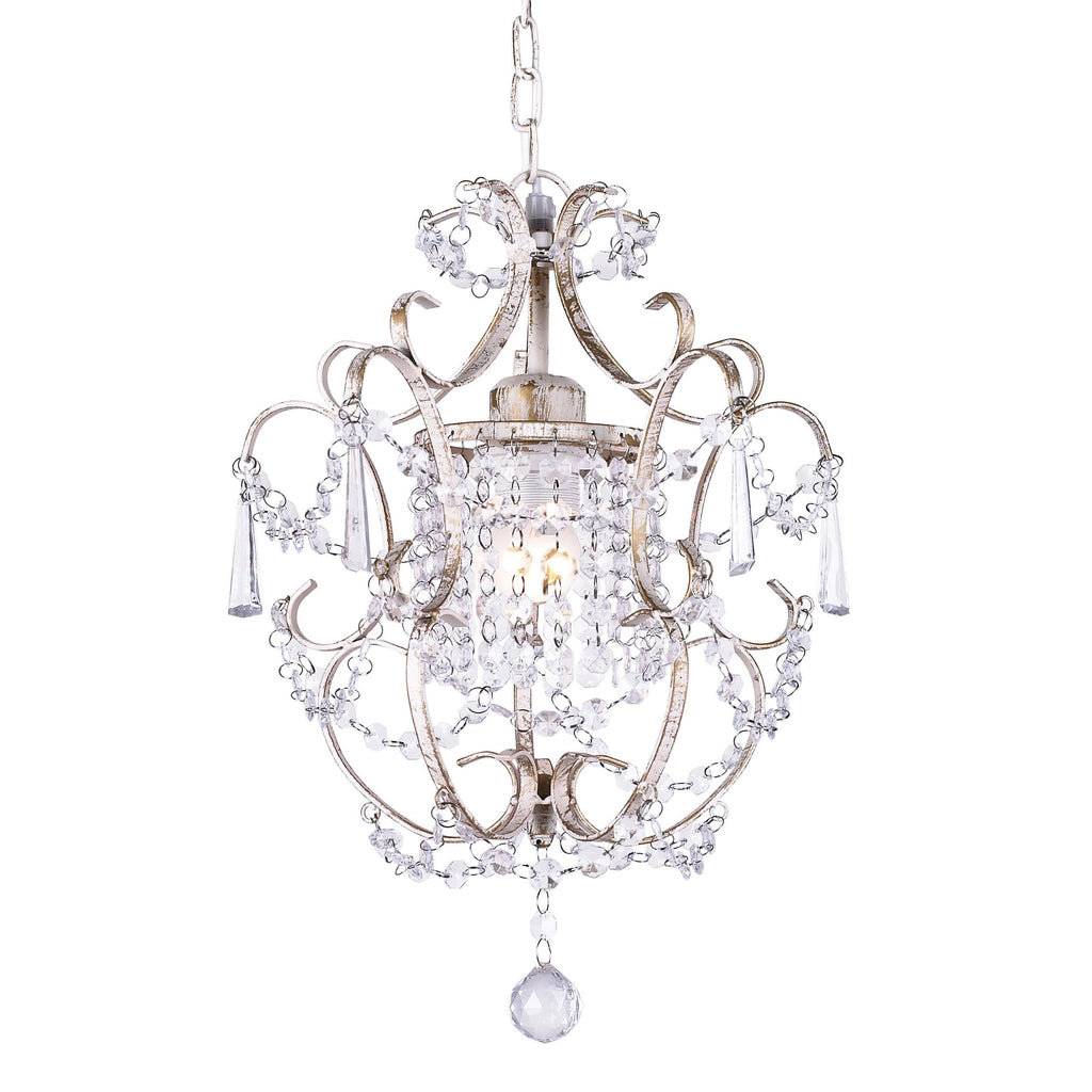 Zara Distressed Cream Chandelier - Elegant Lighting Fixture