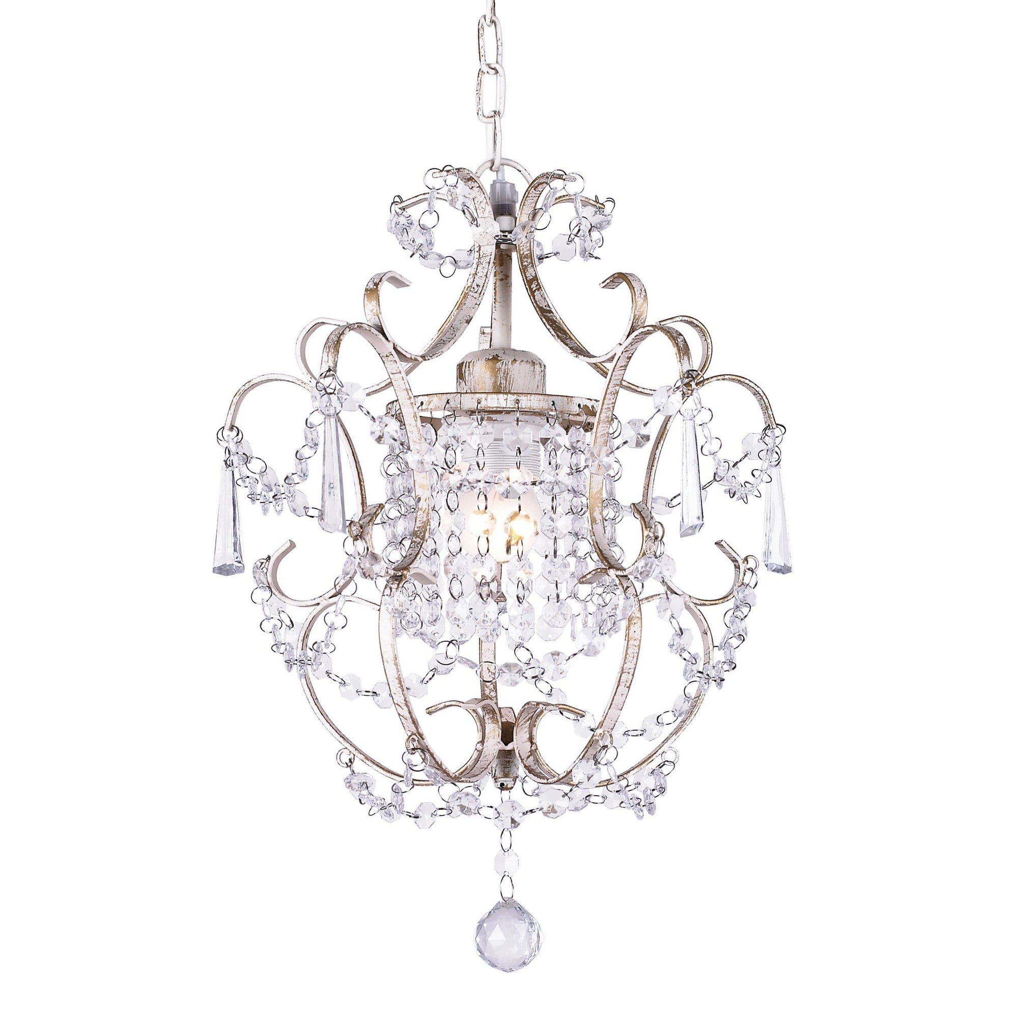 Zara Distressed Cream Chandelier - Elegant Lighting Fixture
